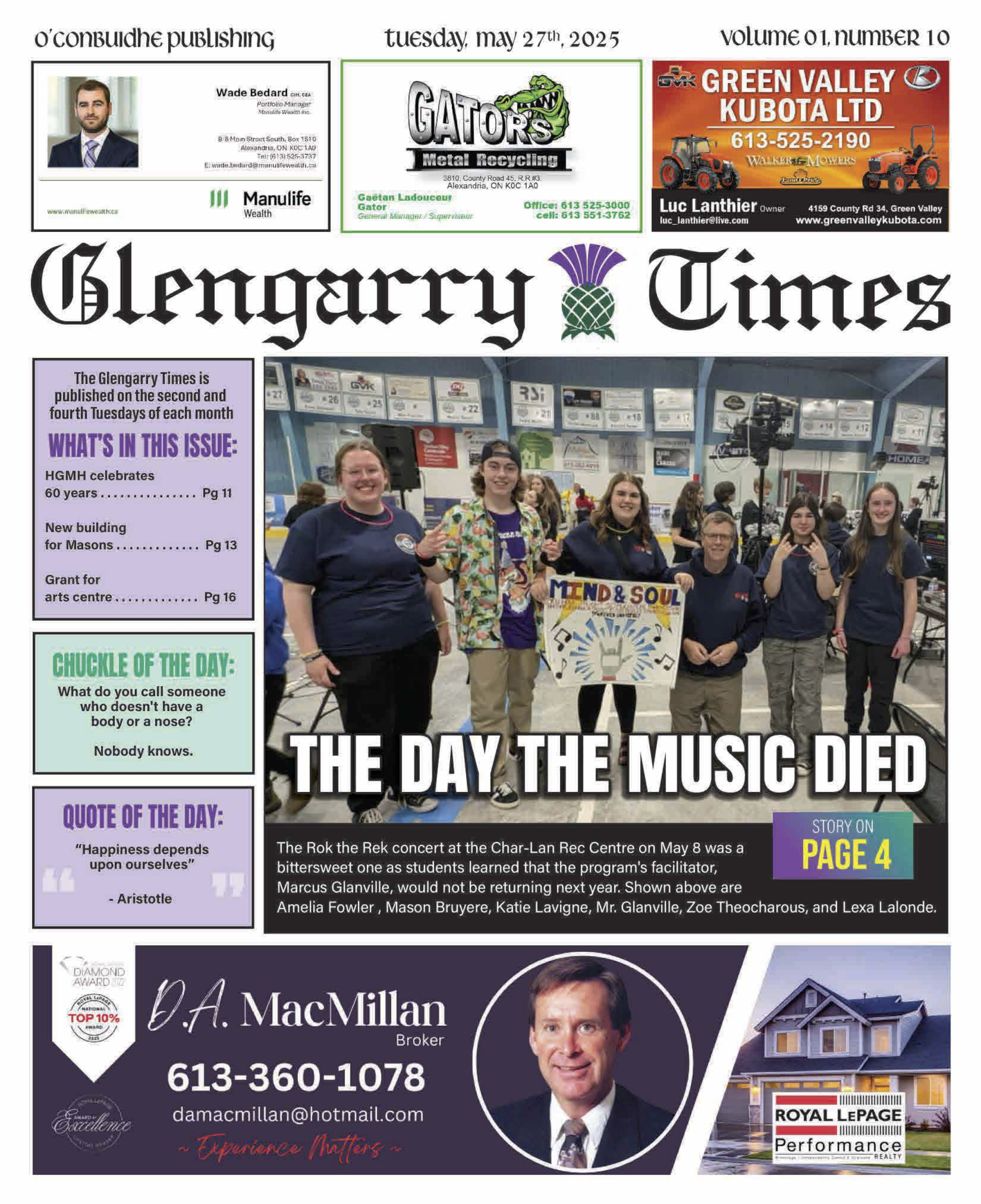 10 - Glengarry Times