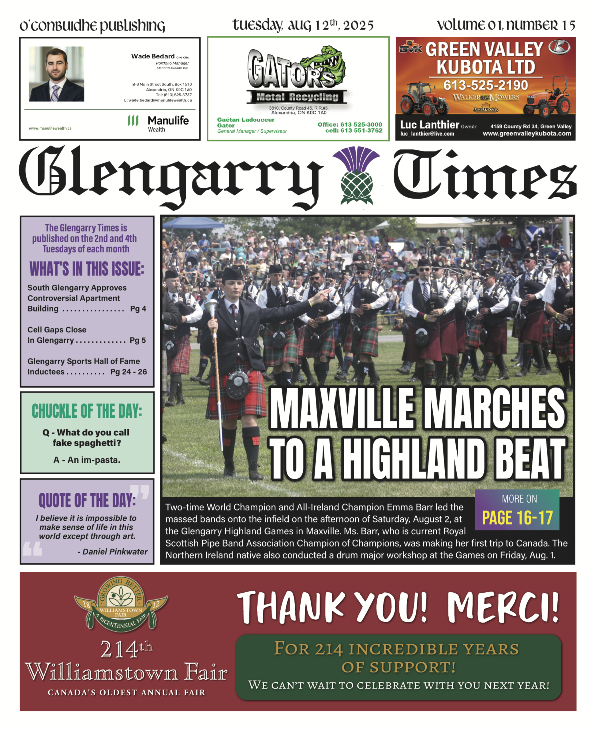 15 - Glengarry Times