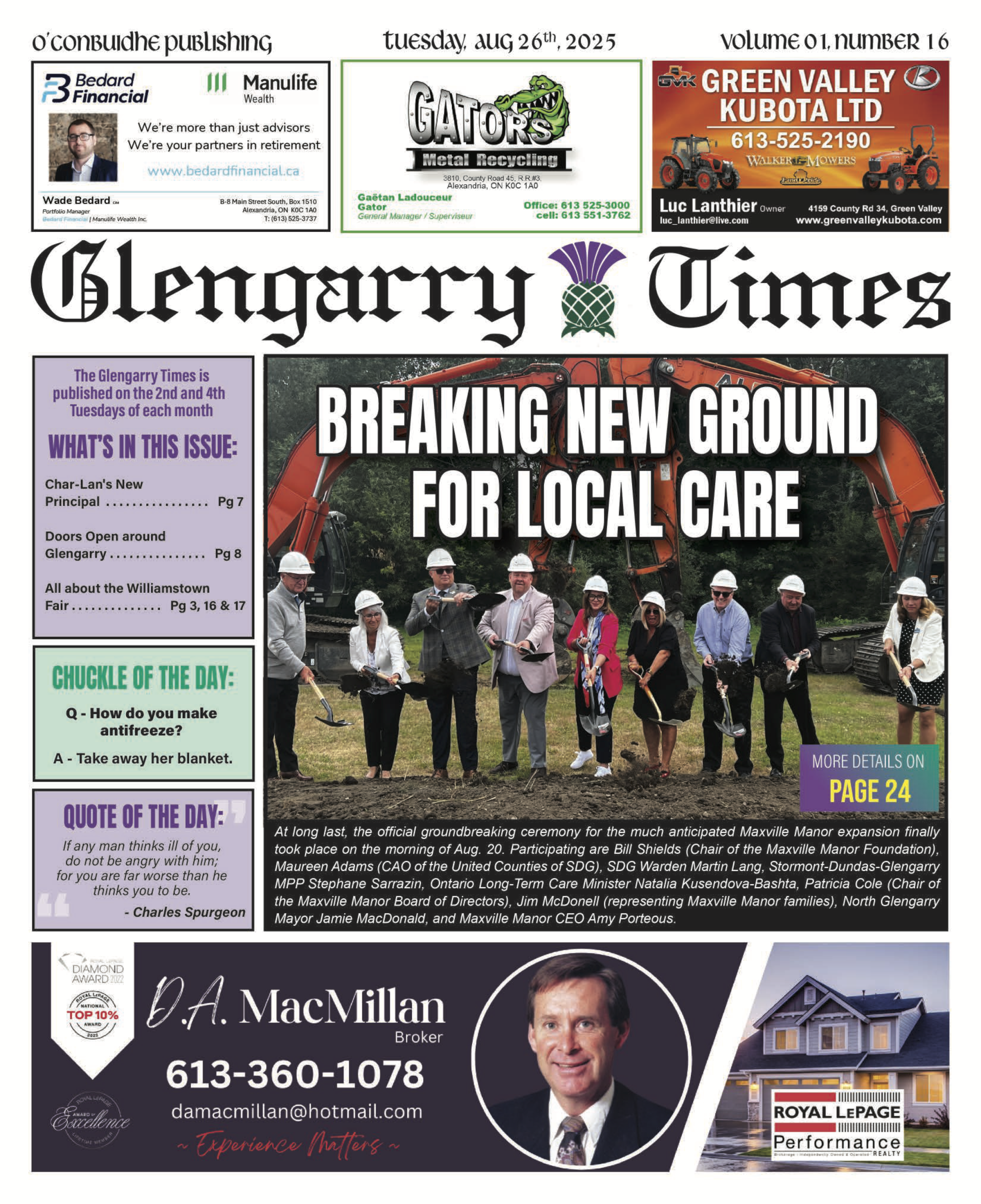 16 - Glengarry Times